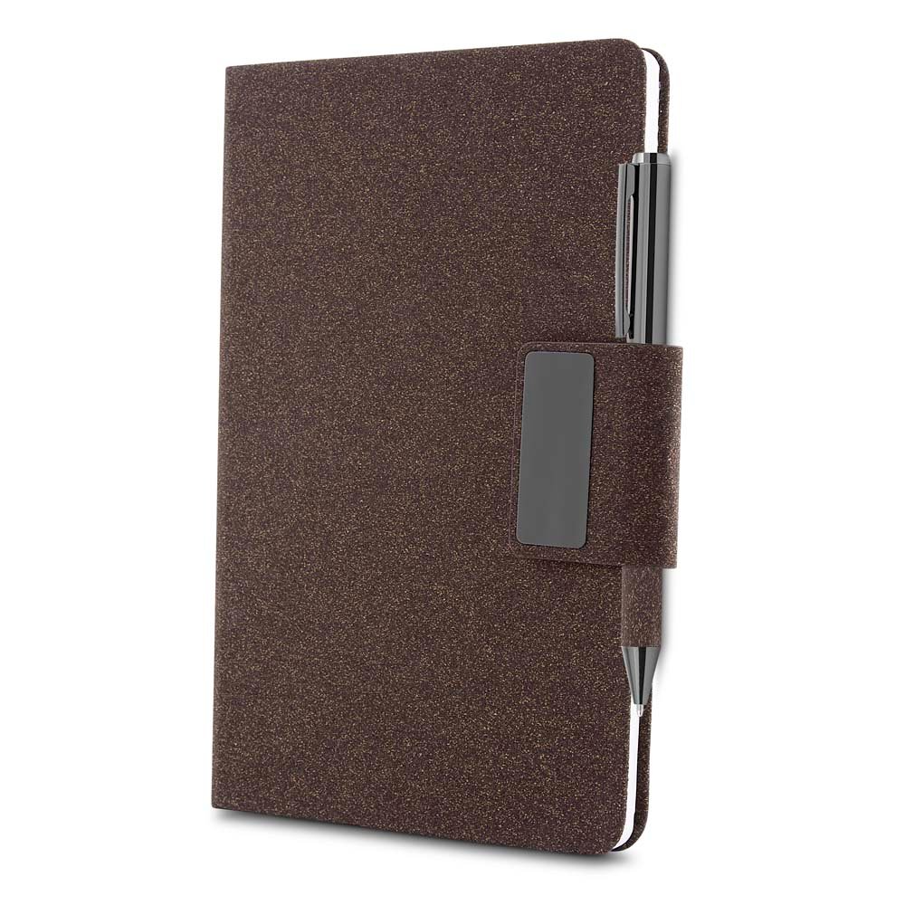 Caderno A5 em PU e fibra de café ou chá - Imagem 3